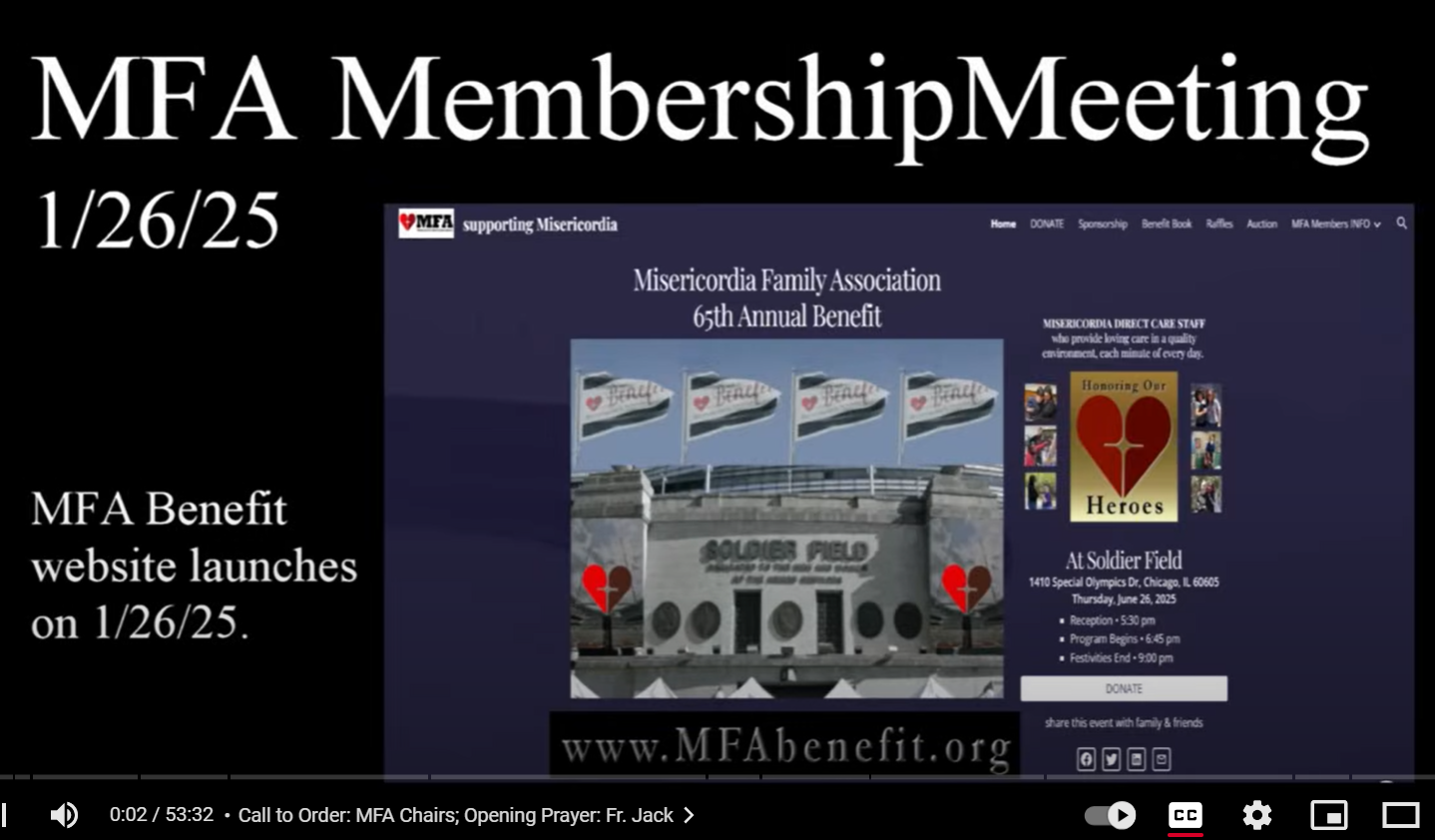 MFA Membership Meeting Jan 2025